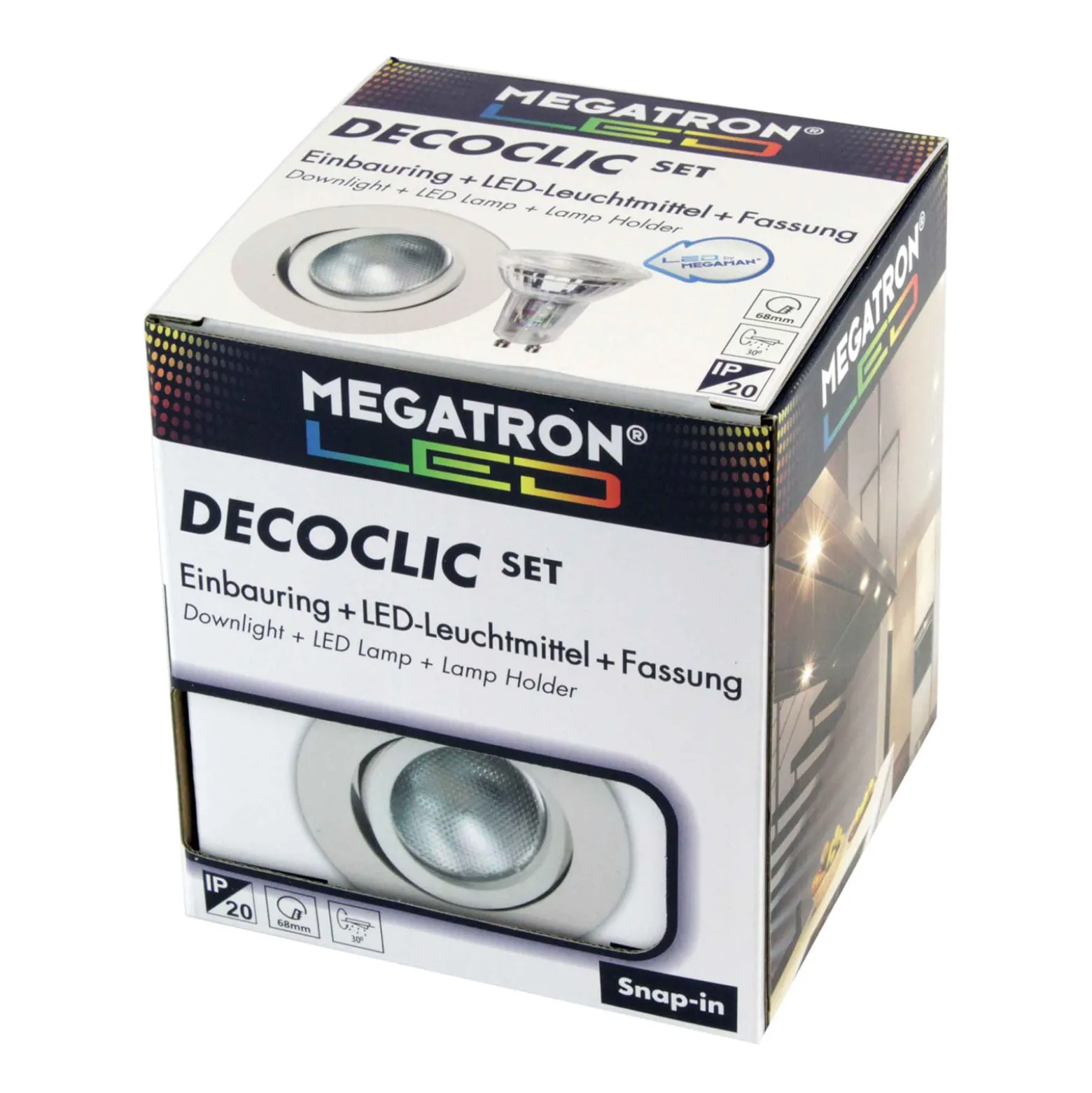 LED-kohdevalo Decoclic Set GU10 4,5 W valkoinen