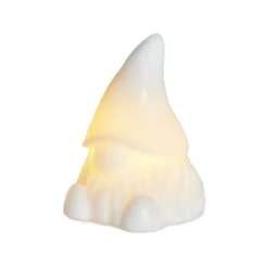 LED-koristehahmo Coco, valkoinen, korkeus 13 cm, vaha, paristokäyttöinen