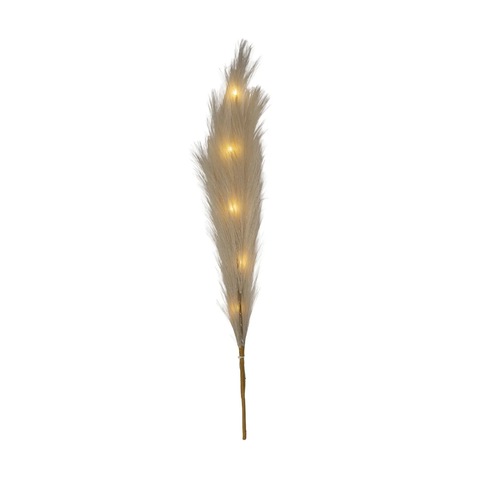 LED-koristejouset Plumes, beige, 3 haaraa, 15-lamppuinen, polyesteriä