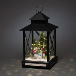 LED-koristelyhty Lumiukot, musta IP44, 42 cm