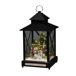 LED-koristelyhty Lumiukot, musta IP44, 42 cm