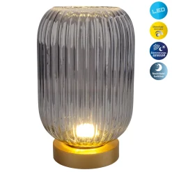 LED-koristepöytälamppu 5305558, akku, savunharmaa