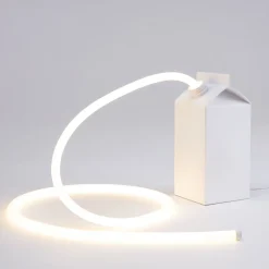LED-koristepöytälamppu Daily Glow, maitopakkaus