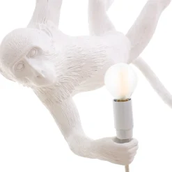 LED-koristeriippuvalo Monkey Lamp valkoin./keinuva