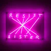 LED-koristeseinävalaisin Resist-Sister, fuksia
