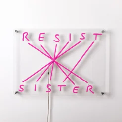 LED-koristeseinävalaisin Resist-Sister, fuksia