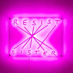 LED-koristeseinävalaisin Resist-Sister, fuksia