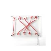 LED-koristeseinävalaisin Santa-Satan, punainen