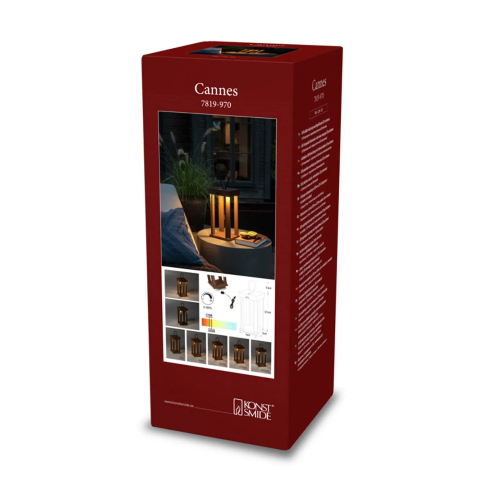 LED-koristevalo Cannes USB, ruoste