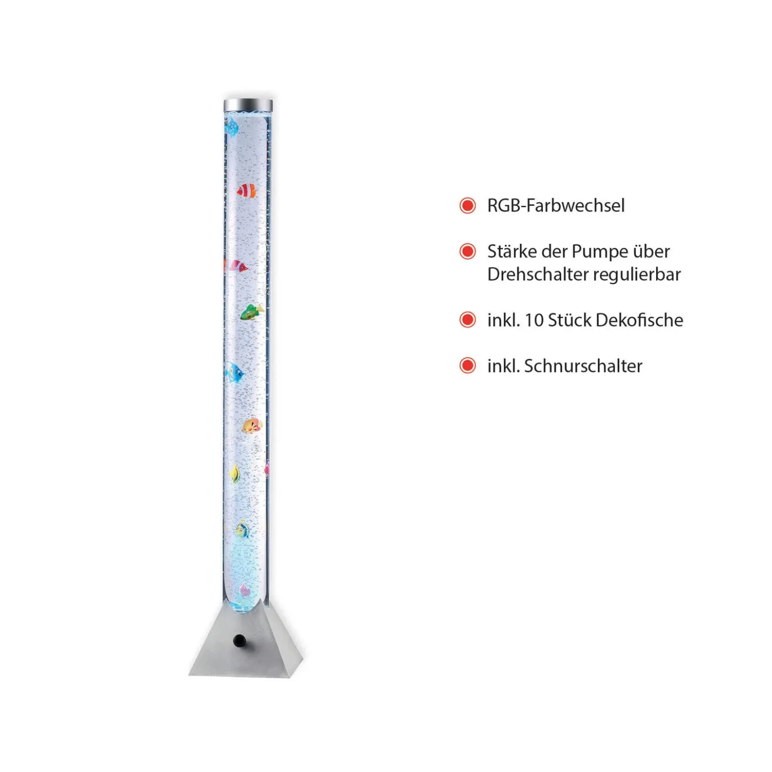 LED-koristevesipylväs Ava, Kalat, korkeus 120 cm