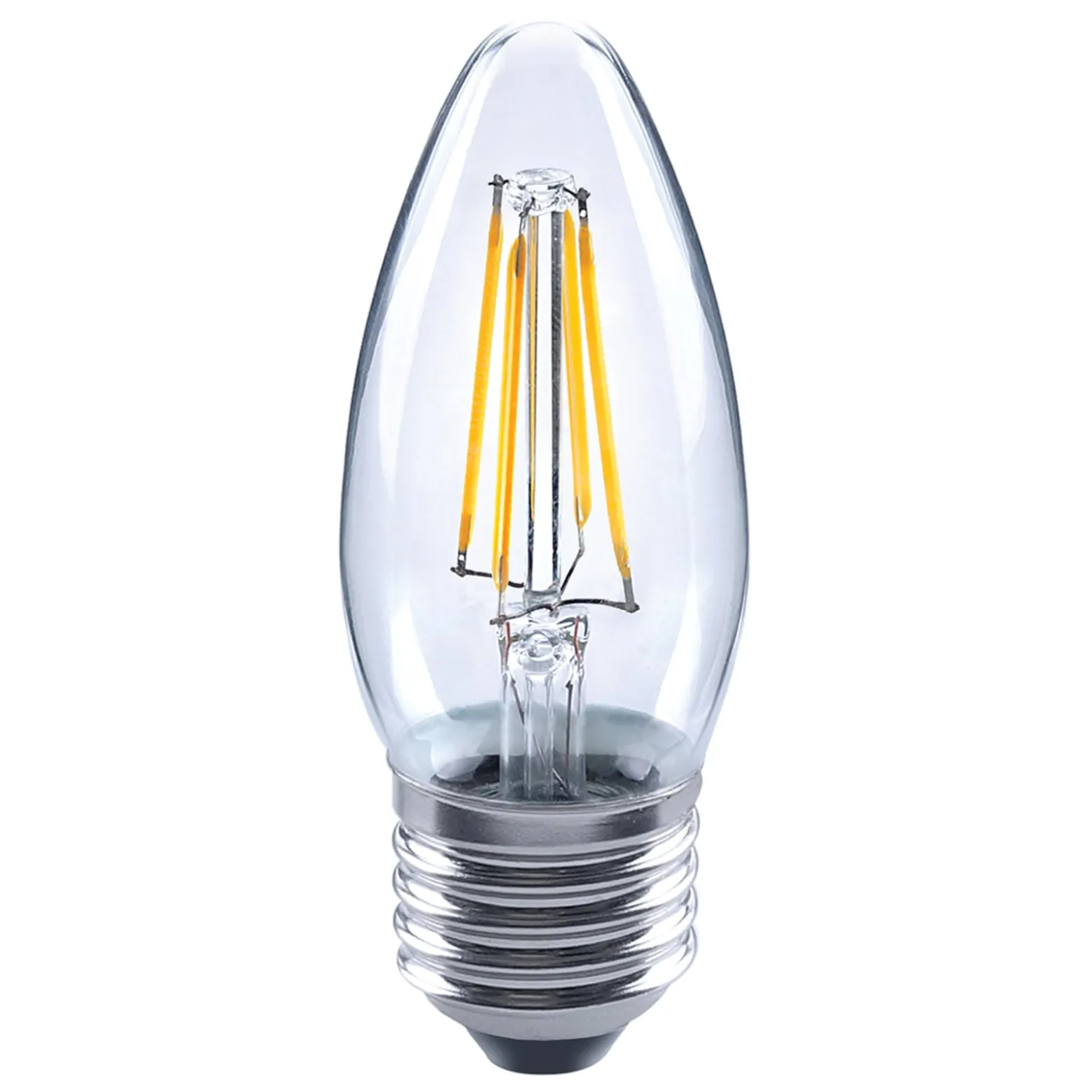 LED-kynttilälamppu E27 4,5W 827 filamentti, kirkas
