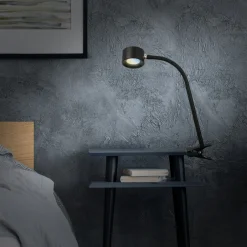 LED ladattava kiinnitysvalo Tari, musta, CCT, kosketus himmennin, USB