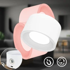 LED ladattava kiinnitysvalo Tari, valkoinen, CCT, kosketus himmennin, USB