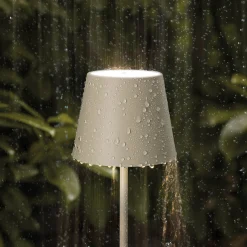 LED ladattava lattiavalaisin Nuindie IP54 120 cm pyöreä USB-C dune beige