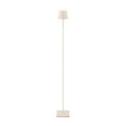 LED ladattava lattiavalaisin Nuindie IP54 120 cm pyöreä USB-C dune beige