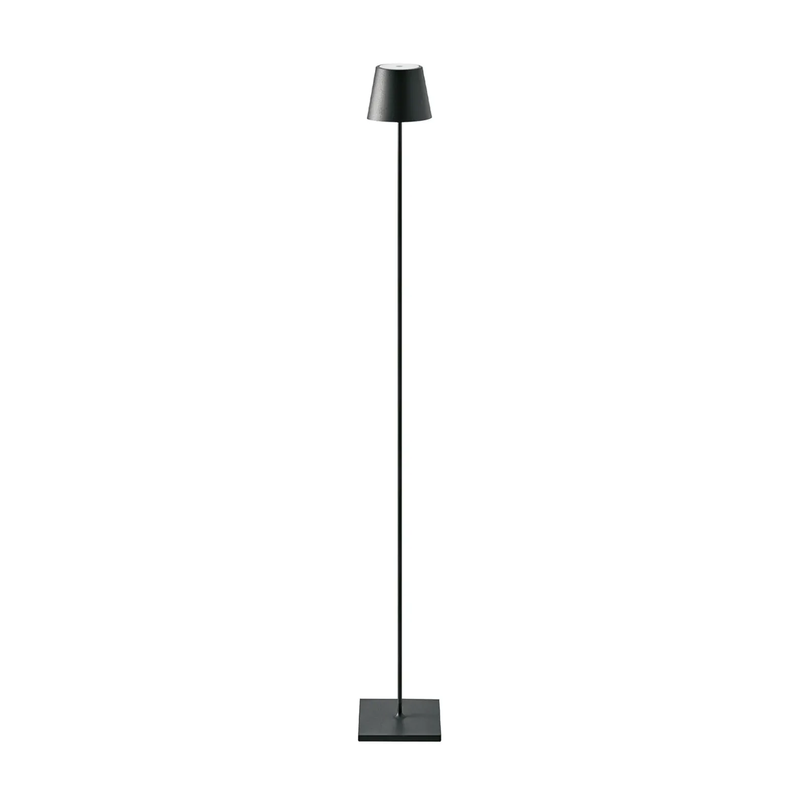 LED ladattava lattiavalaisin Nuindie IP54 120 cm pyöreä USB-C musta