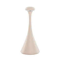 LED ladattava pöytävalaisin Nudrop mini, dune beige, IP54, himmennettävä