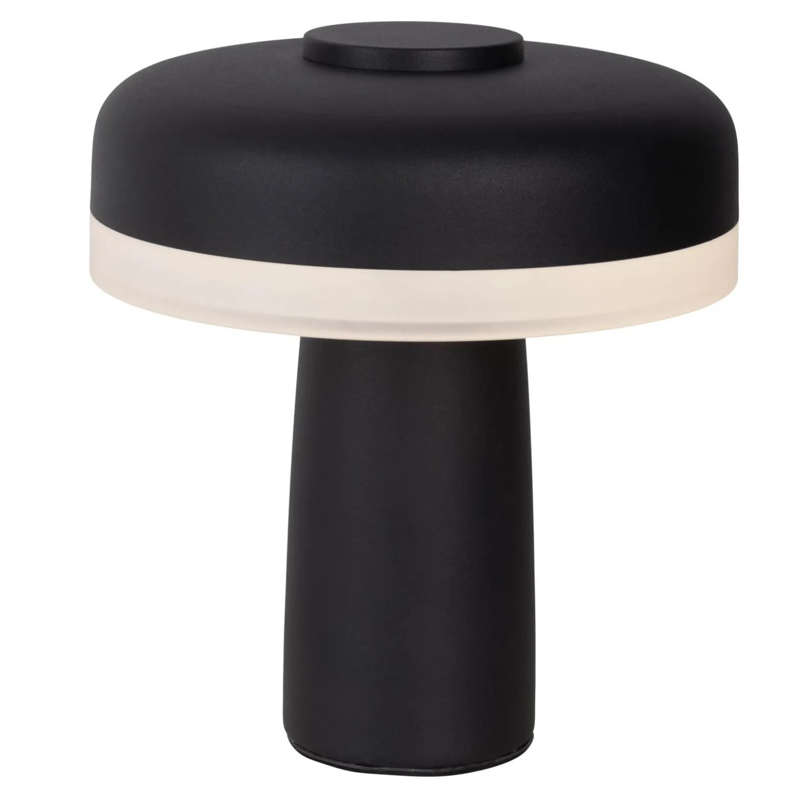 LED ladattava pöytävalaisin Pilu musta korkeus 16.5cm metalli touchdim