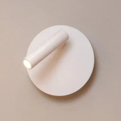 LED ladattava seinävalaisin Jolijn, valkoinen, Ø 10,2 cm, magneetti