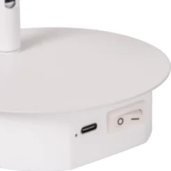 LED ladattava seinävalaisin Jolijn, valkoinen, Ø 10,2 cm, magneetti