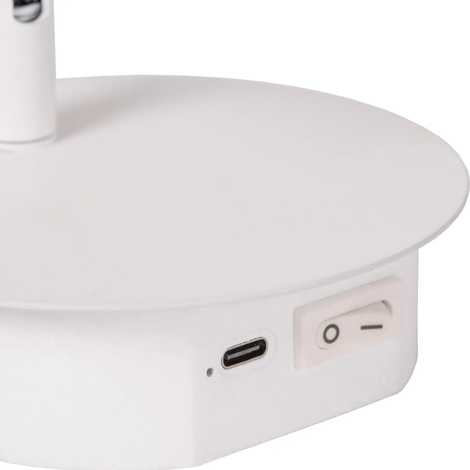 LED ladattava seinävalaisin Jolijn, valkoinen, Ø 10,2 cm, magneetti