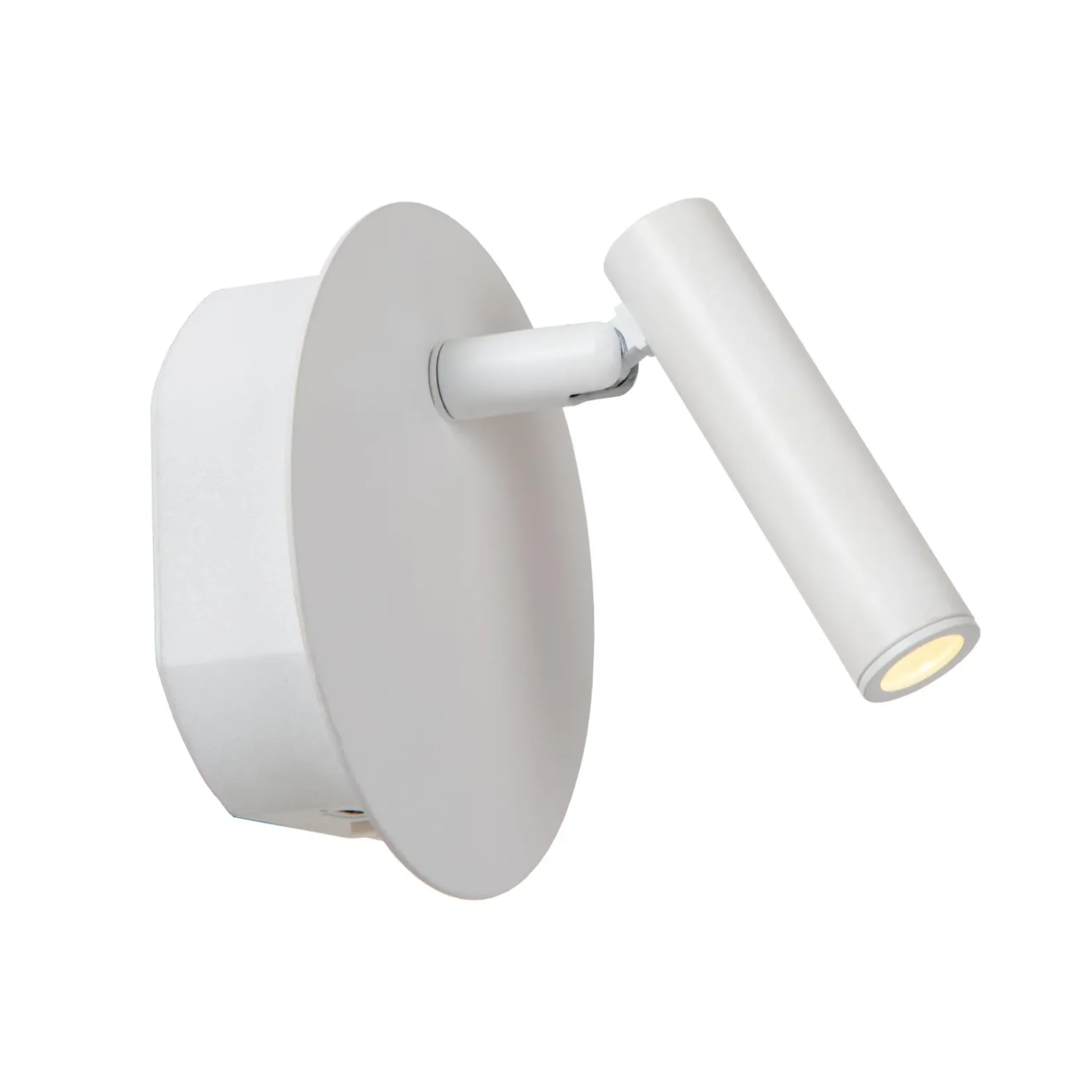 LED ladattava seinävalaisin Jolijn, valkoinen, Ø 10,2 cm, magneetti