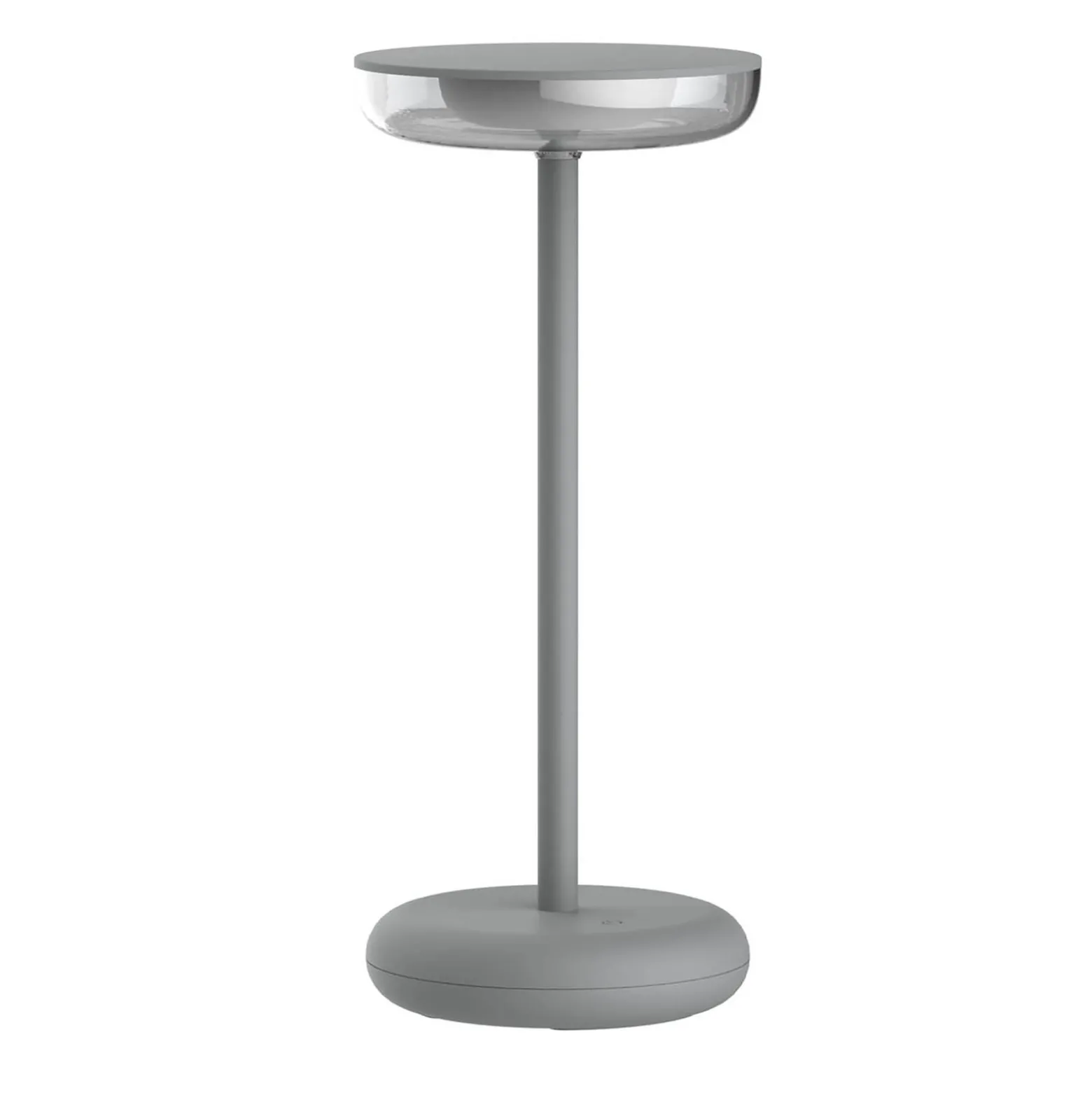 LED ladattava terassivalaisin Pasi, korkeus 26 cm metal touch