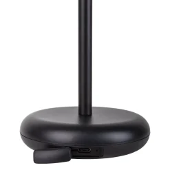 LED ladattava terassivalaisin Pasi musta korkeus 26cm metalli touch