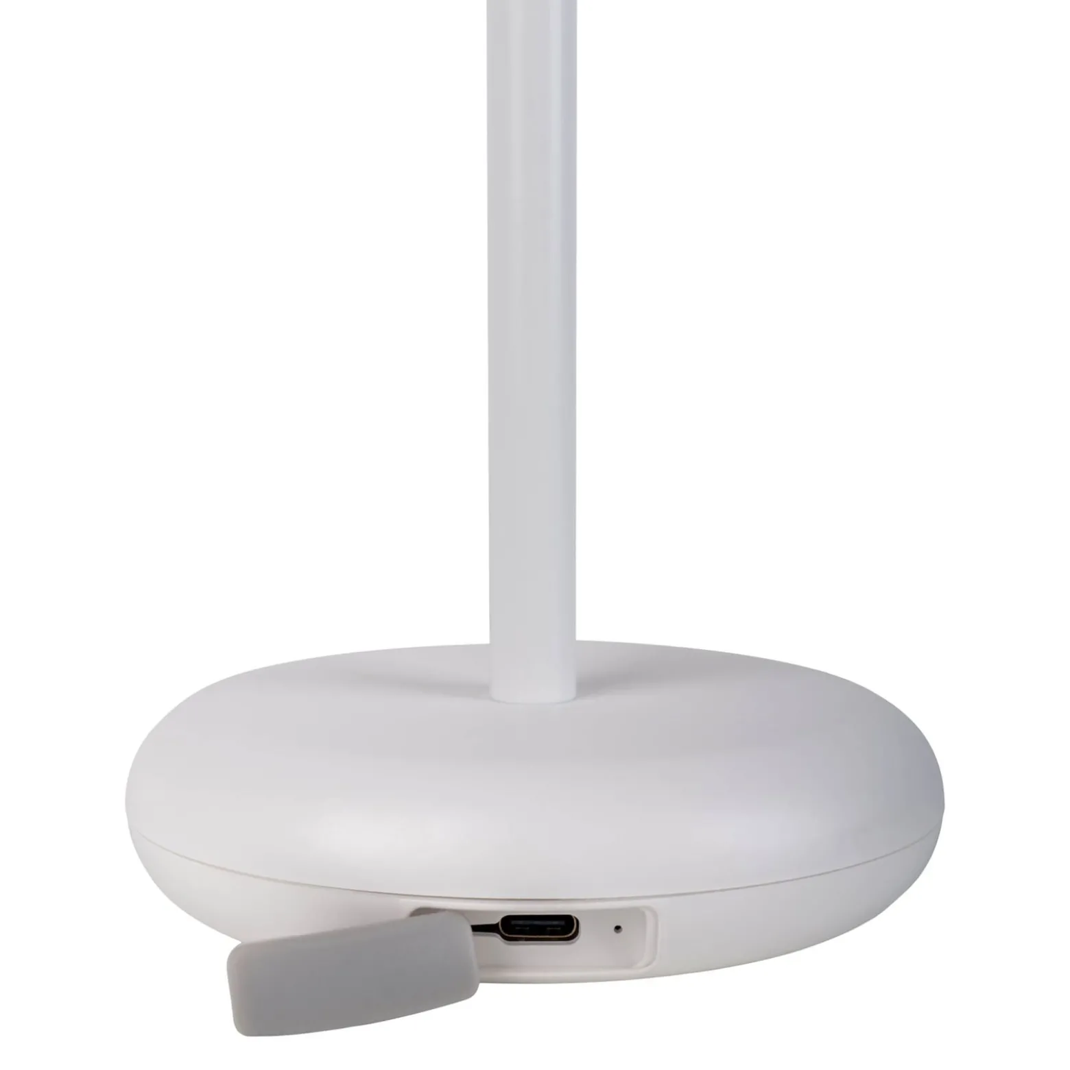 LED-ladattava terassivalaisin Pasi, valkoinen Korkeus 26 cm Metalli Touch