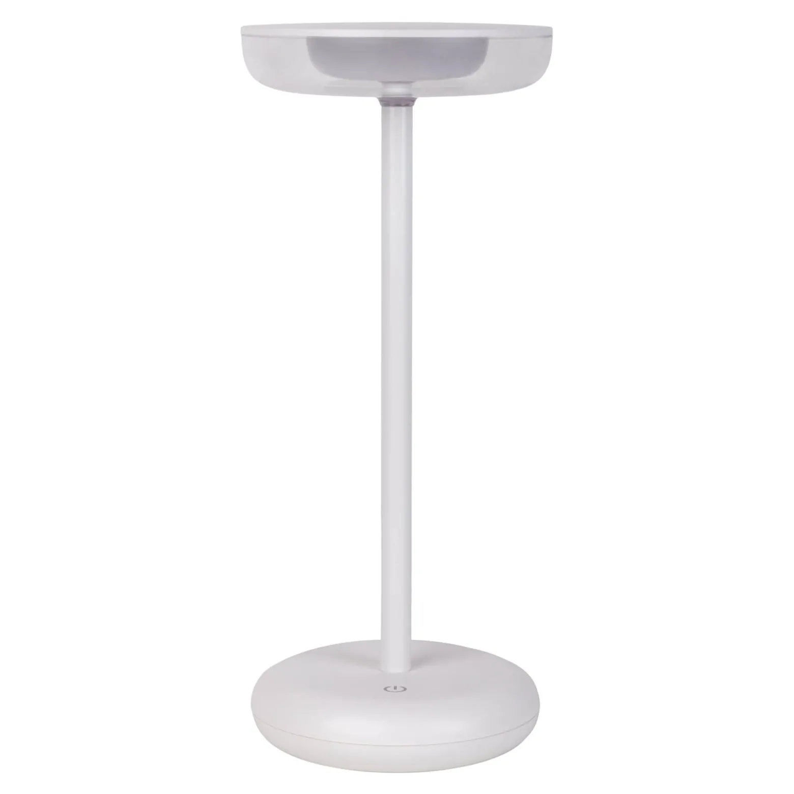 LED-ladattava terassivalaisin Pasi, valkoinen Korkeus 26 cm Metalli Touch