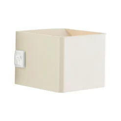 LED-ladattava ulkoseinävalaisin Iseo, beige, leveys 10 cm, anturi