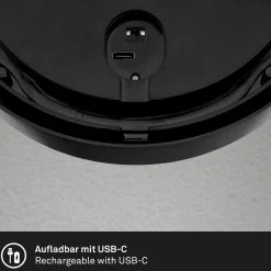 LED ladattava ulkoseinävalaisin 3785015 musta liiketunnistin 17cm