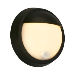 LED ladattava ulkoseinävalaisin 3785015 musta liiketunnistin 17cm