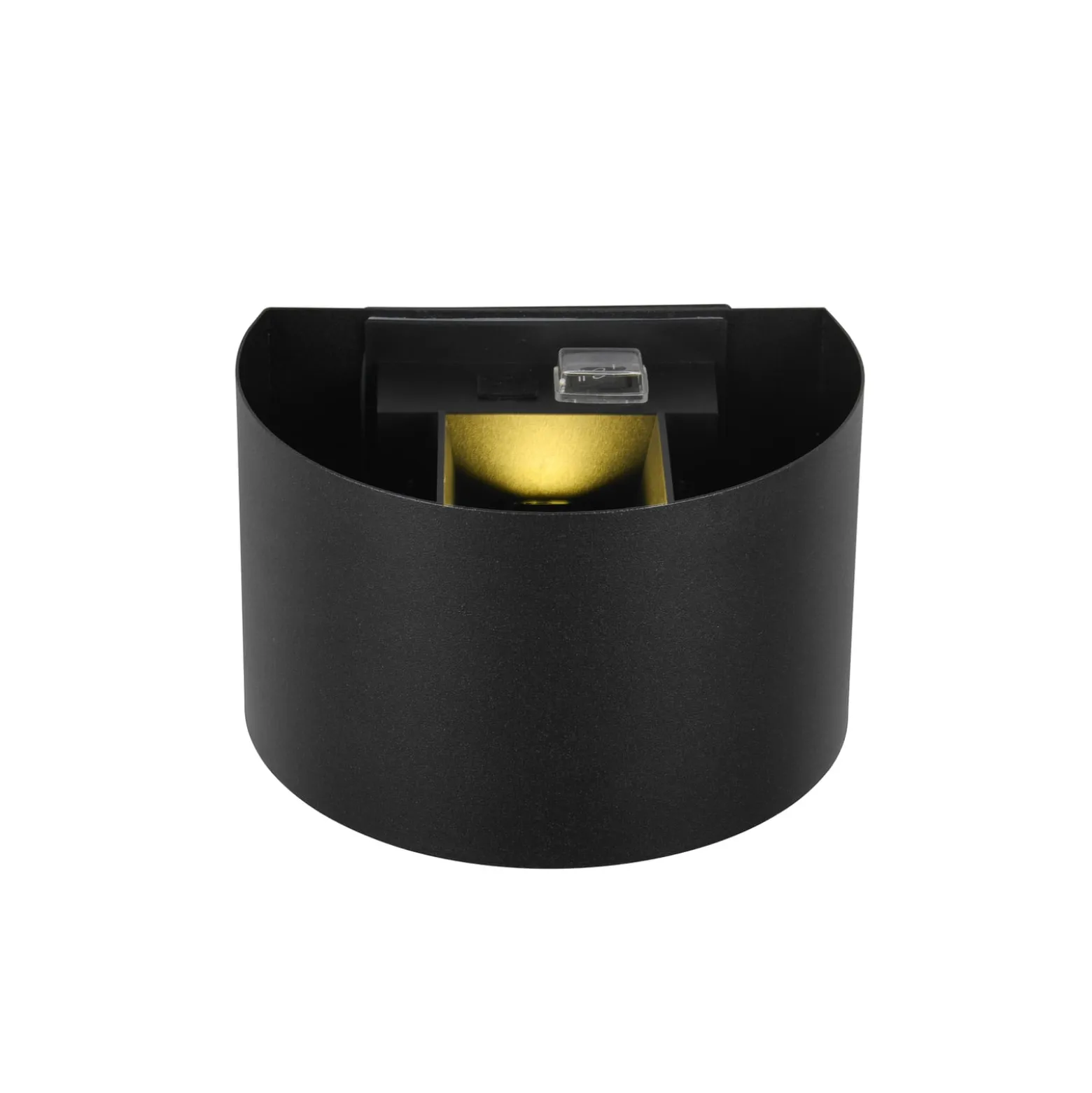 LED-ladattava ulkoseinävalaisin Talent, musta, leveys 16 cm Anturi