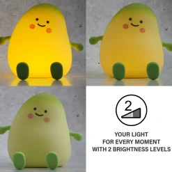 LED ladattava yöpöytälamppu mango, valkoinen, ajastin, himmennettävä