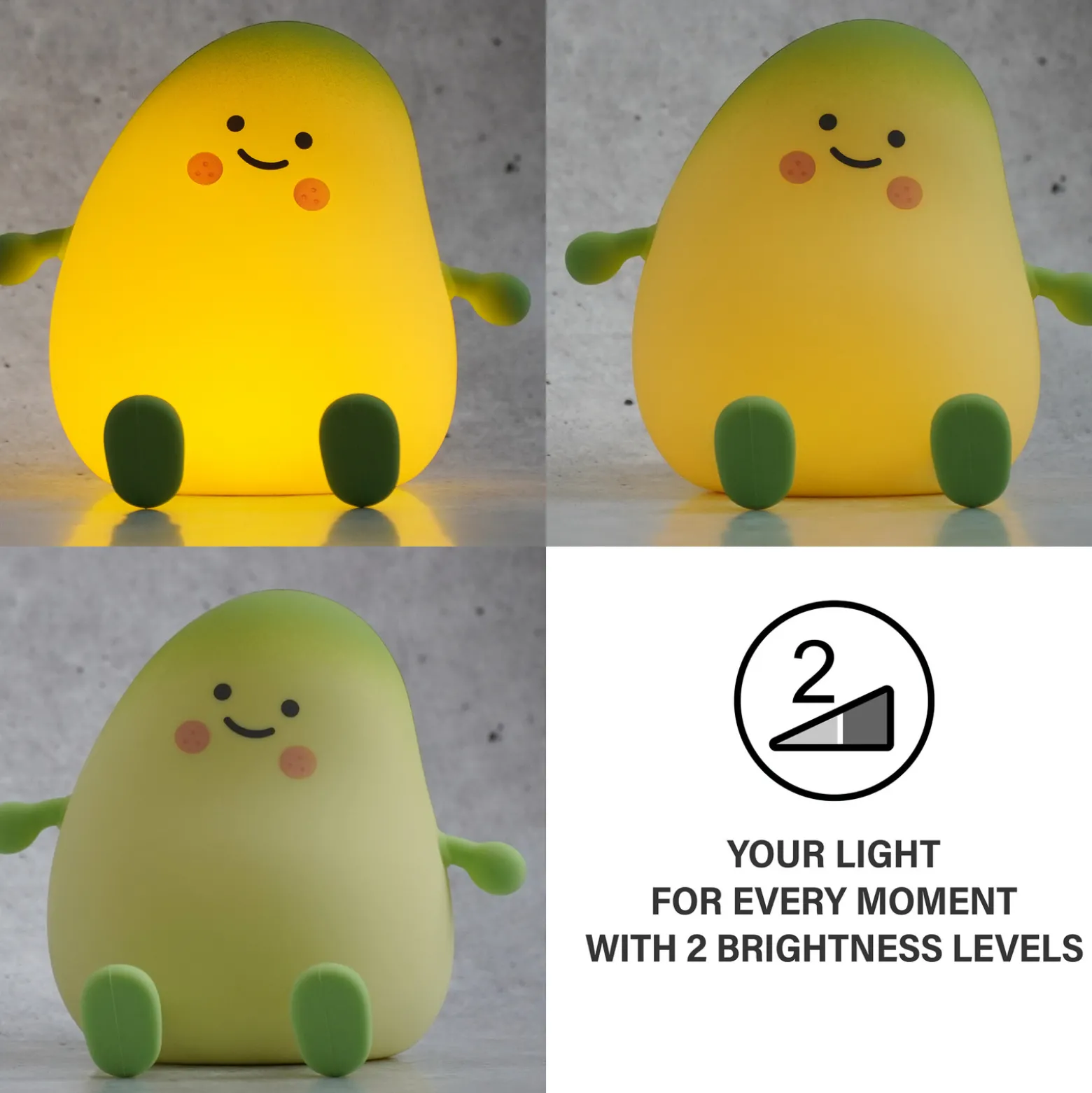 LED ladattava yöpöytälamppu mango, valkoinen, ajastin, himmennettävä