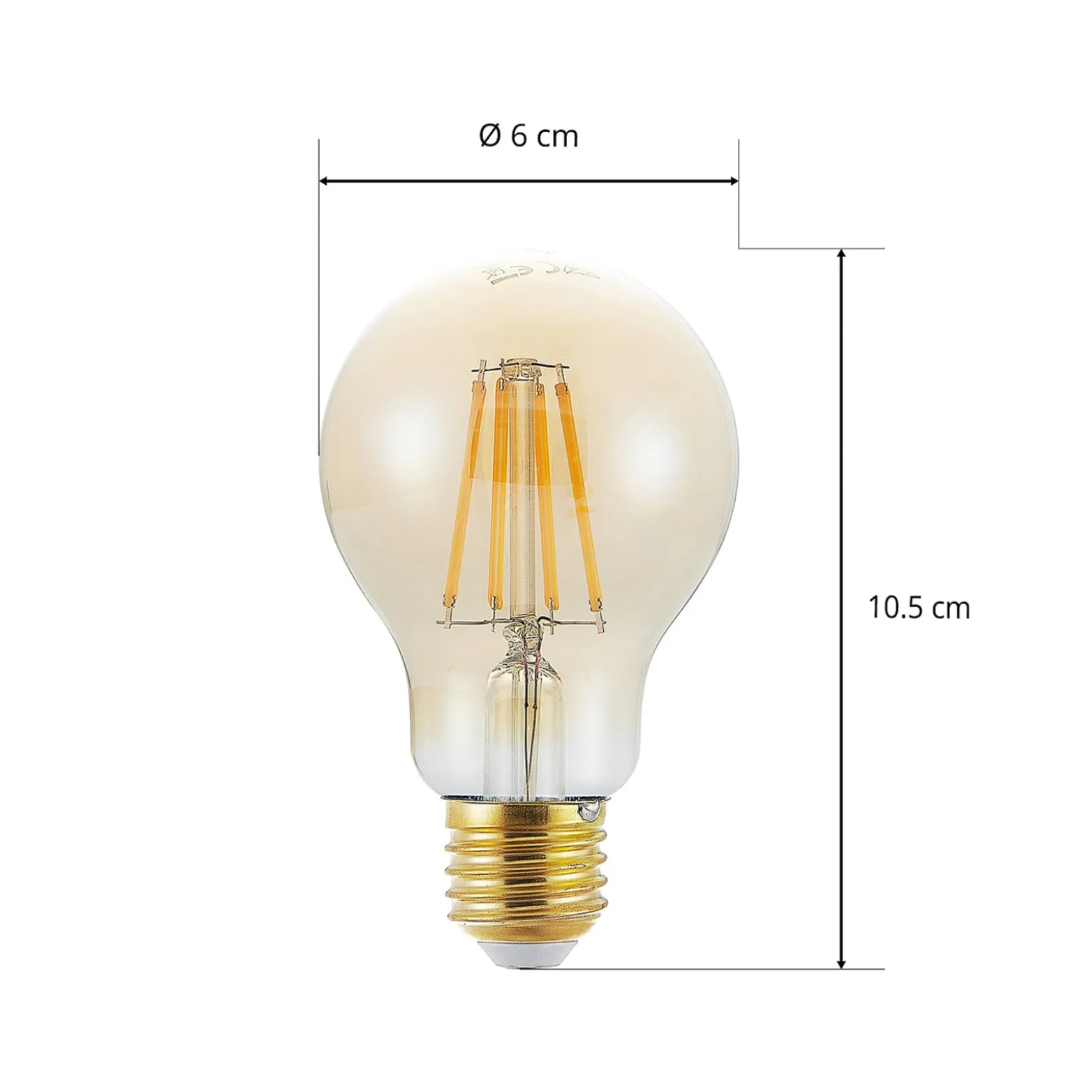 LED-lamppu E27 A60 6,5 W 2 500 K keltainen 3-portainen himmennettävä
