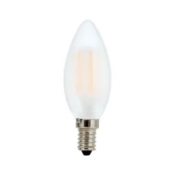LED-lamppu E14 C35, matta, 6W, 2700 K, 720 lm, himmennettävissä