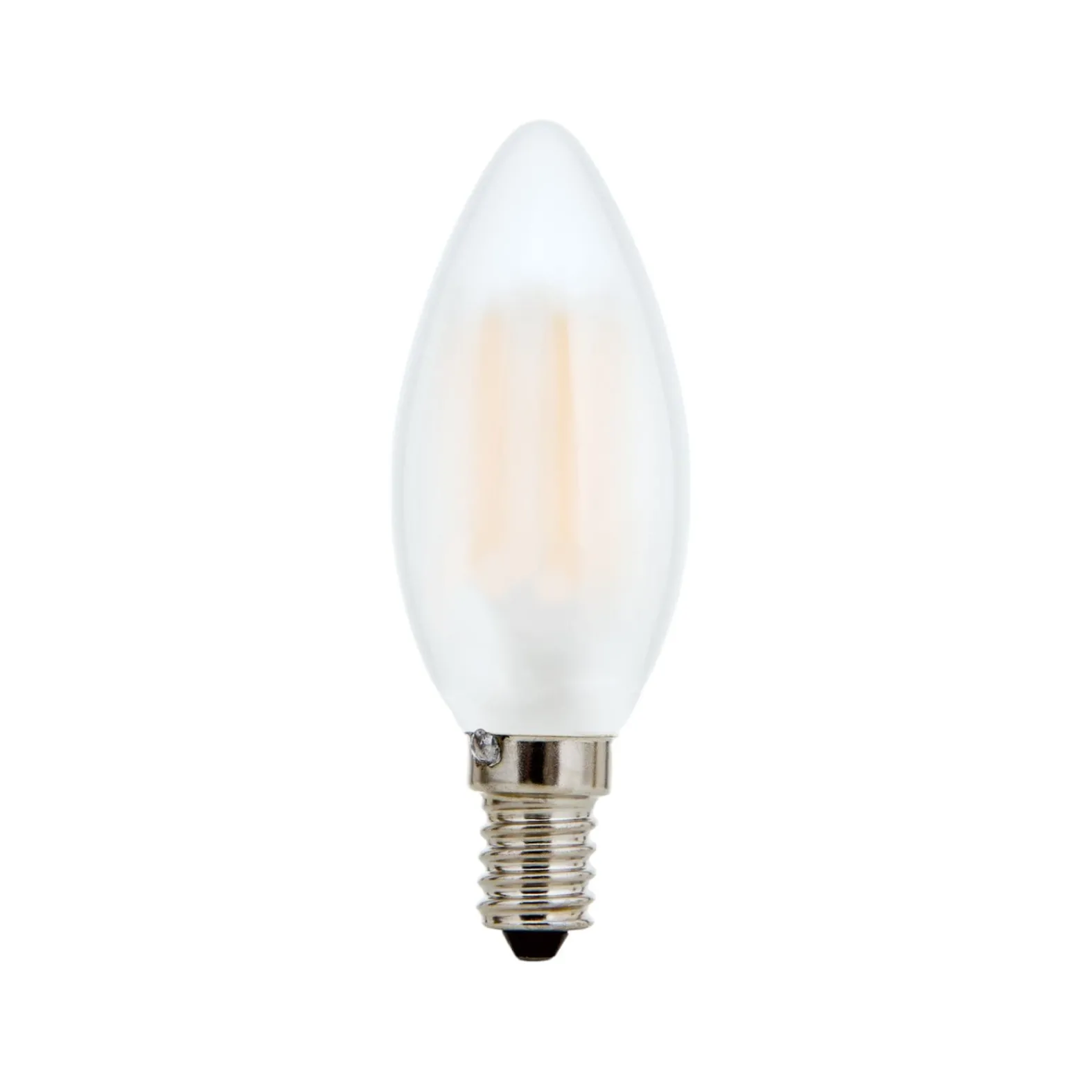 LED-lamppu E14 C35, matta, 6W, 2700 K, 720 lm, himmennettävissä