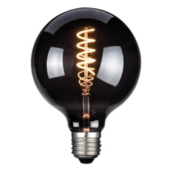 LED-lamppu, E27, G125, savunvärinen, 4 W, 1800 K, 60 lm