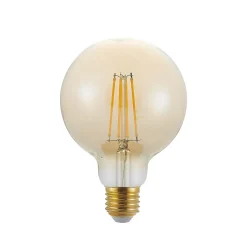LED-lamppu E27 G95 6,5 W 2 500 K keltainen 3-portainen himmennettävä