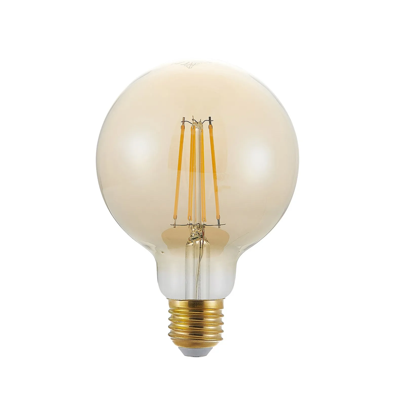 LED-lamppu E27 G95 6,5 W 2 500 K keltainen 3-portainen himmennettävä