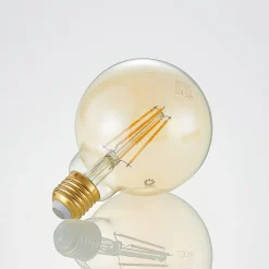 LED-lamppu E27 G95 6,5 W 2 500 K keltainen 3-portainen himmennettävä