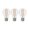 LED-lamppu E27 hehkulanka 6W kirkas 2,700K himmennettävä 3 kpl:n sarja