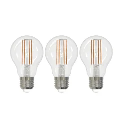 LED-lamppu E27 hehkulanka 6W kirkas 2,700K himmennettävä 3 kpl:n sarja
