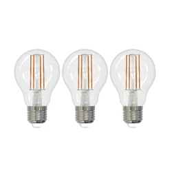 LED-lamppu E27 hehkulanka 6W kirkas 2,700K himmennettävä 3 kpl:n sarja
