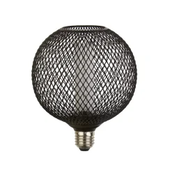 LED-lamppu E27 Mesh 3,5 W 1 800 K Ø12 cm musta