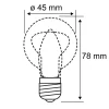 LED-lamppu E14 827 pääpeili hopea 4.8W himmennettävä