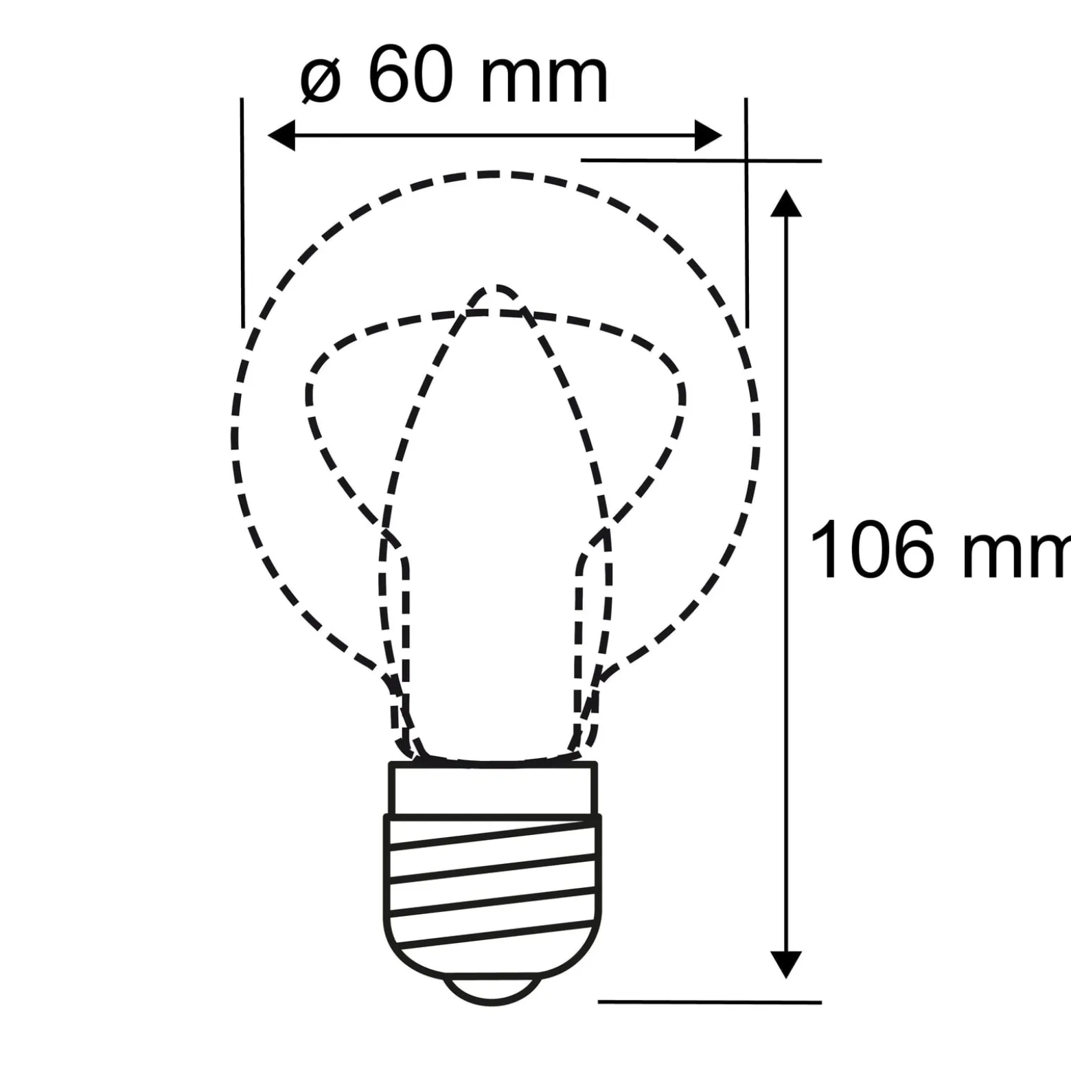 LED-lamppu E27 5W hehkulanka 2700K kirkas himmennettävä