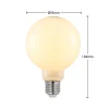 LED-lamppu E27 4 W 2700 K G95 Globe himmennettävä opaali 2 kpl